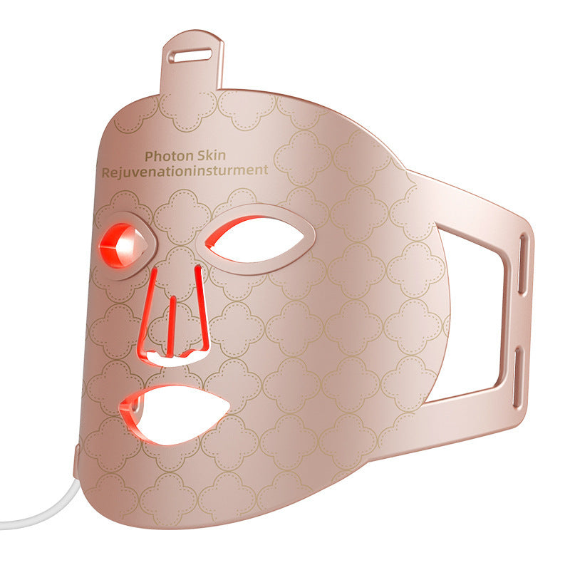 Glowmina™ Silicone LED Mask - Peach / English - Ambient - glowmina