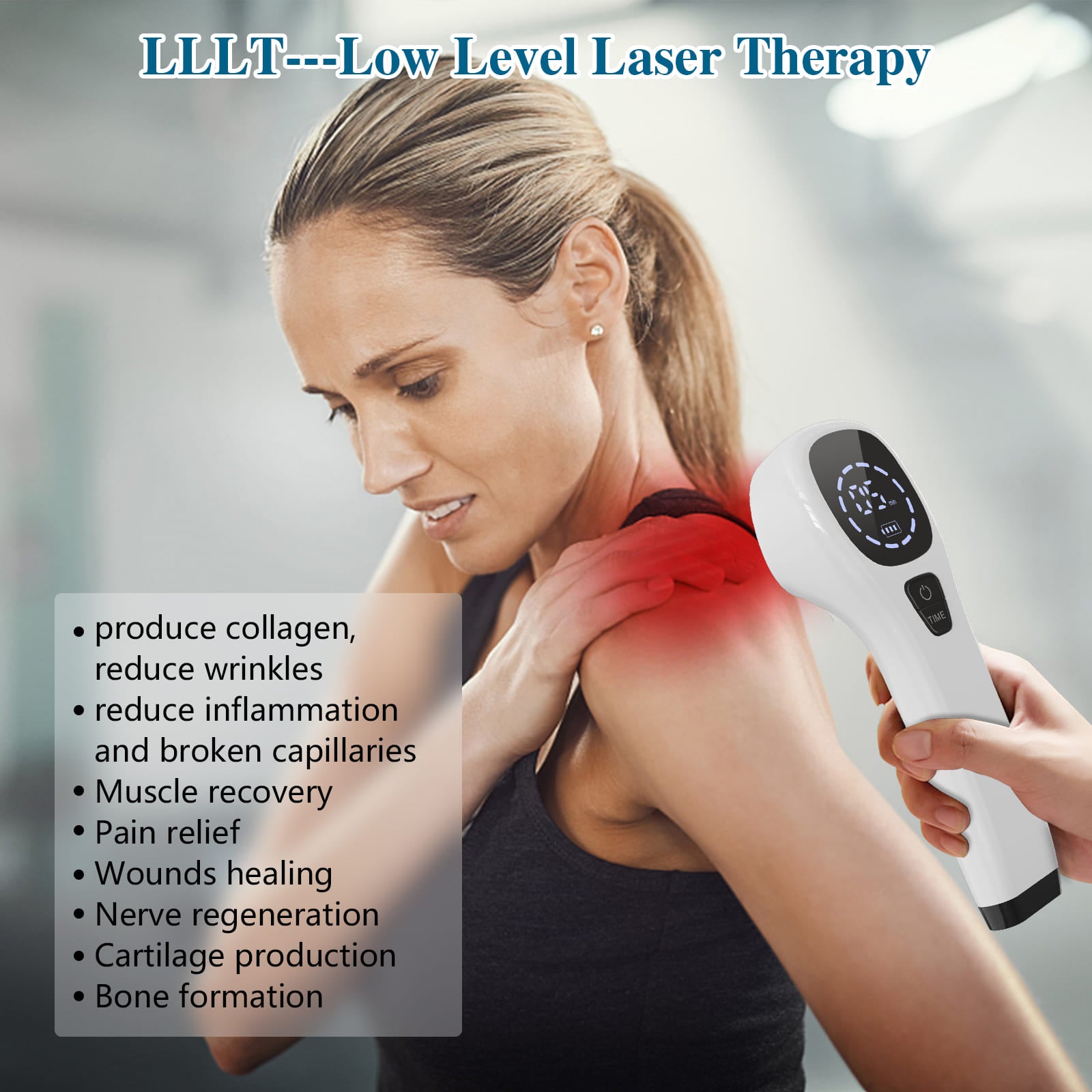 Glowmina™ Red Light Therapy Device - Black and White / USB - Well-being - glowmina