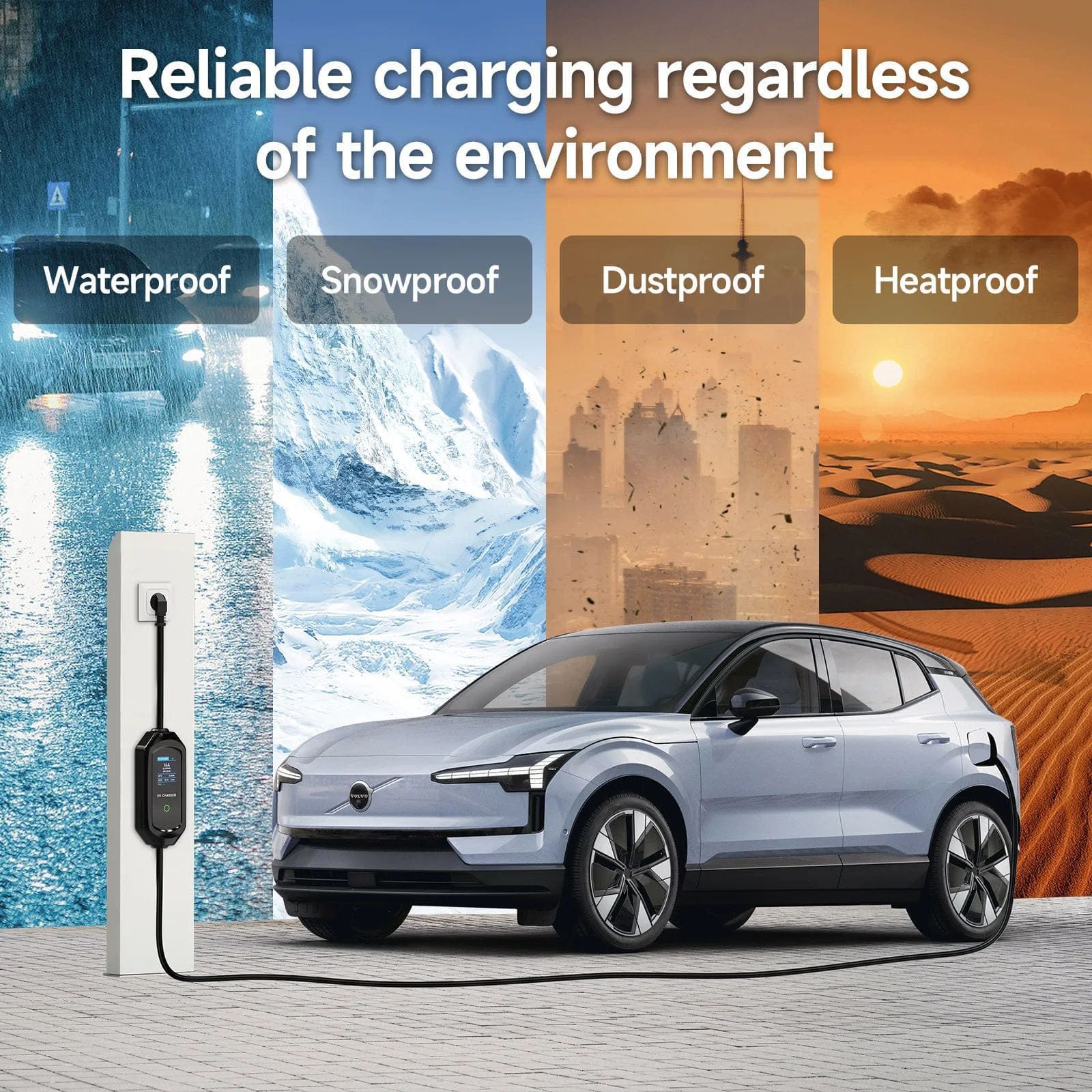 Glowmina™ EVSmart Charger - White / 3.5kW / 5m - Utilities - glowmina