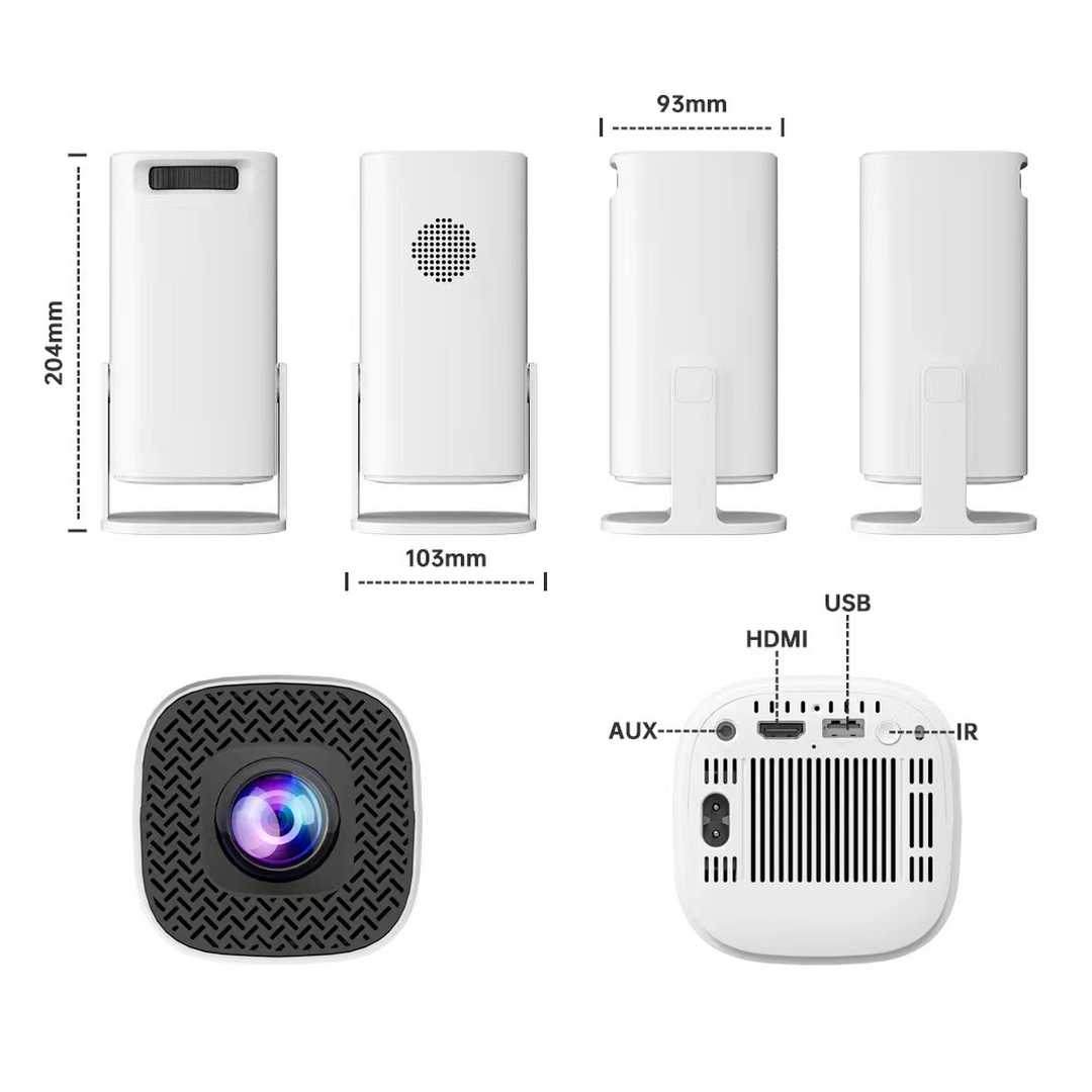 Glowmina™ Game Console Projector - White / AU Plug - Projectors - glowmina