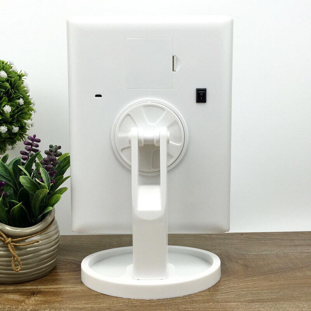 Glowmina™ Foldable Vanity Mirror - White - Ambient - glowmina
