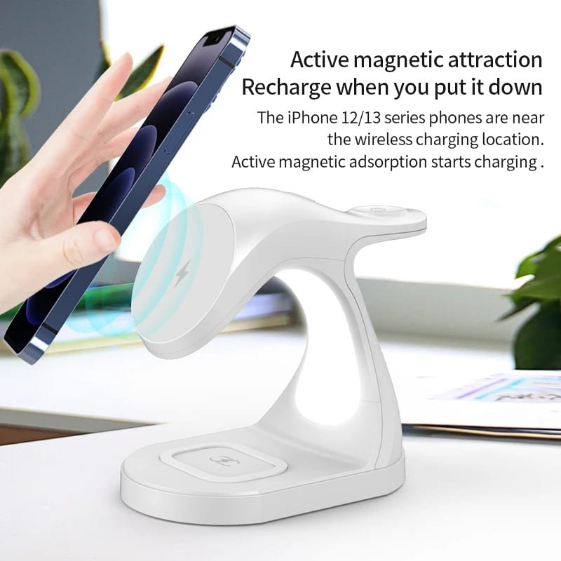Glowmina™ 4-in-1 Magnetic Wireless Charger - Black - Utilities - glowmina