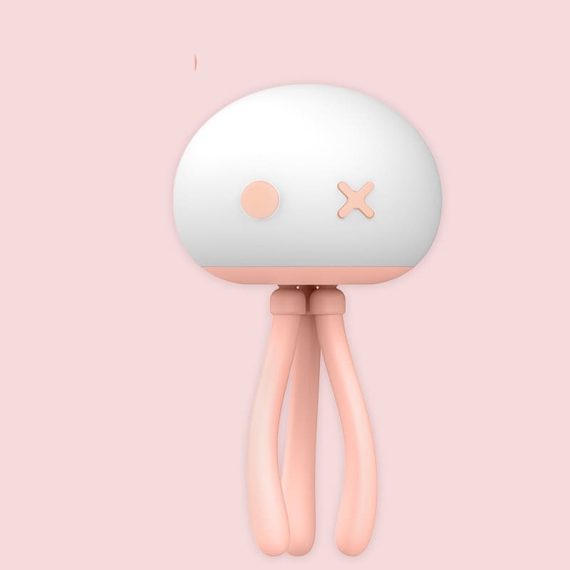Glowmina™ LED JellyFish Night Light - Pink / USB - Ambient - glowmina
