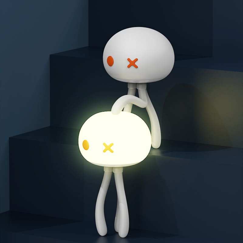 Glowmina™ LED JellyFish Night Light - Black / USB - Ambient - glowmina