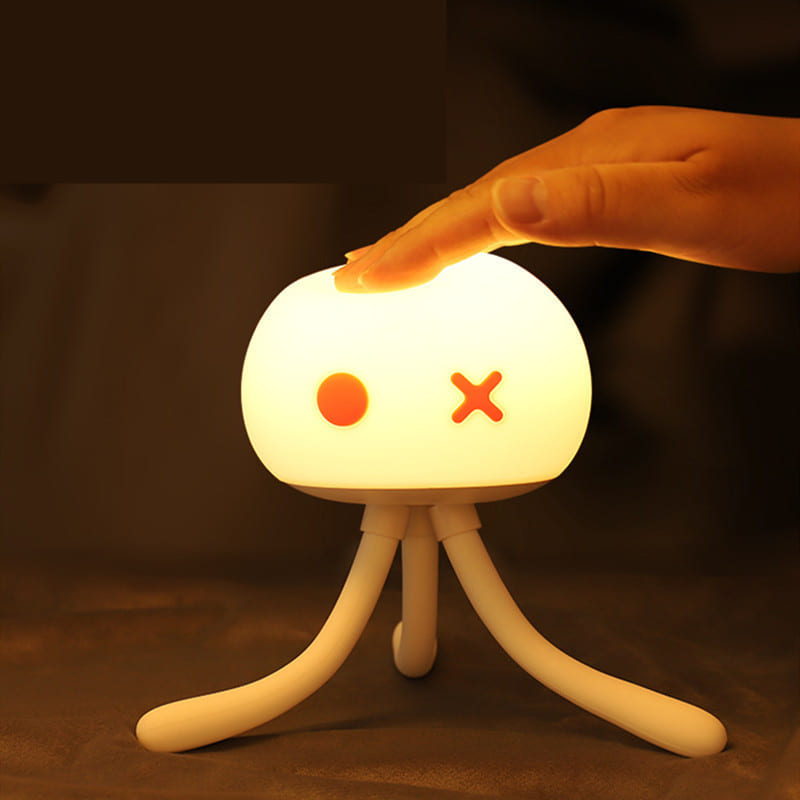 Glowmina™ LED JellyFish Night Light - Black / USB - Ambient - glowmina