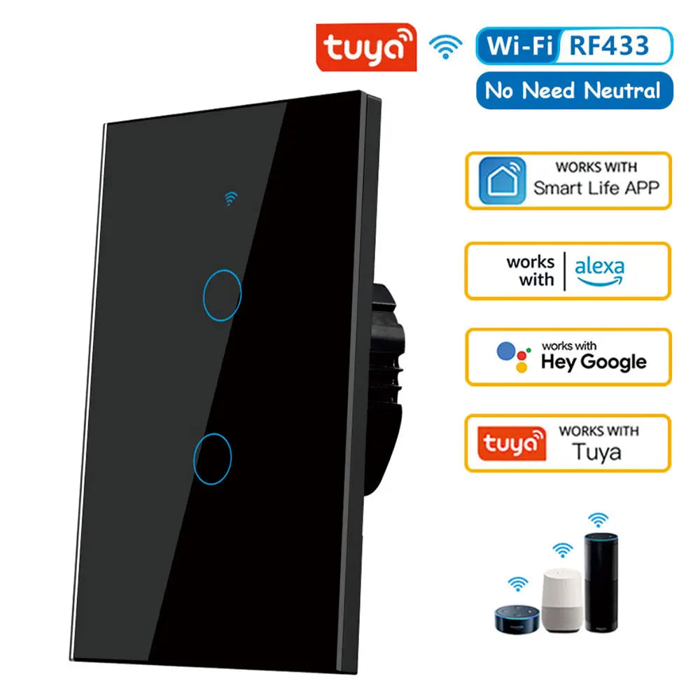 Glowmina™ Smart WiFi Touch Wall Switch