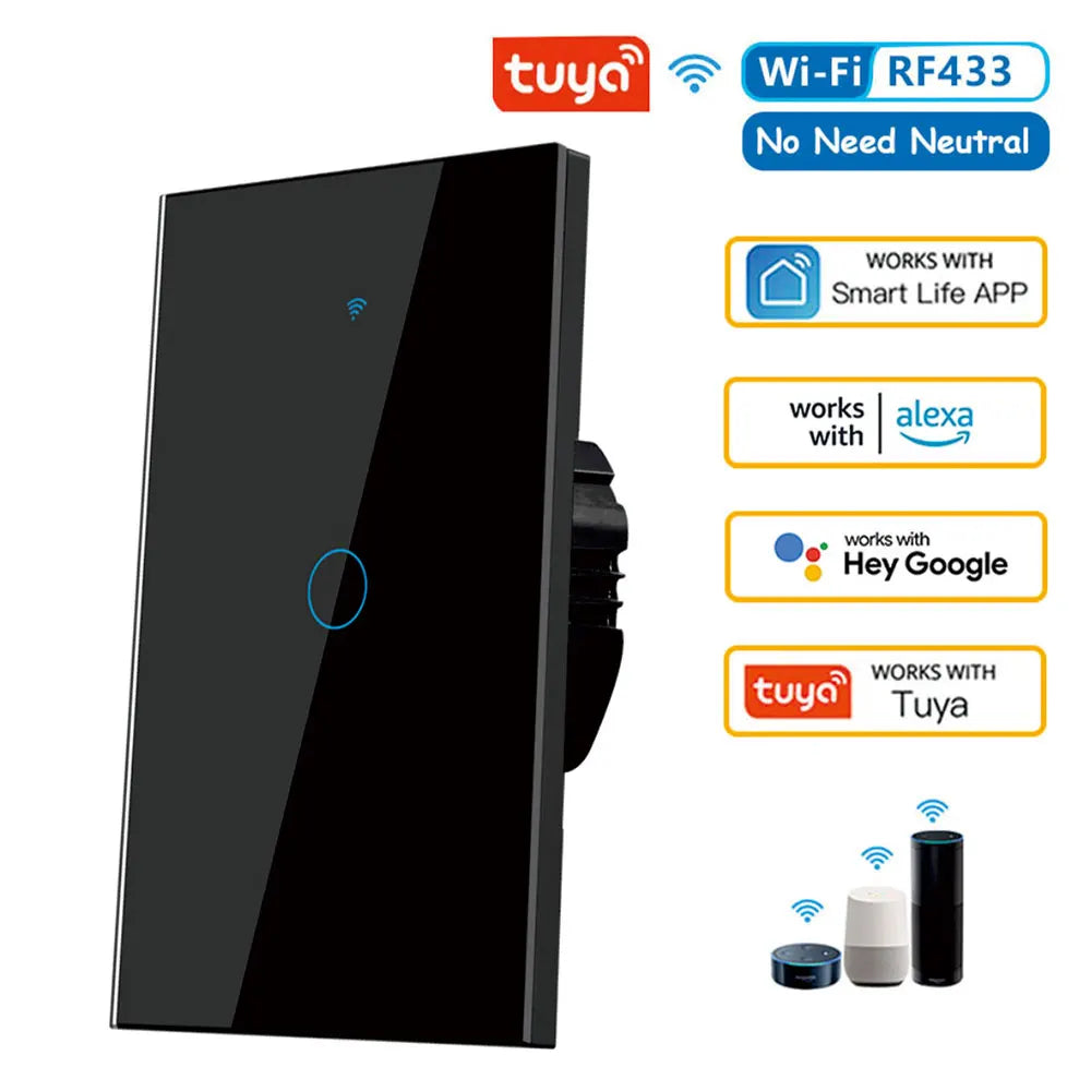 Glowmina™ Smart WiFi Touch Wall Switch