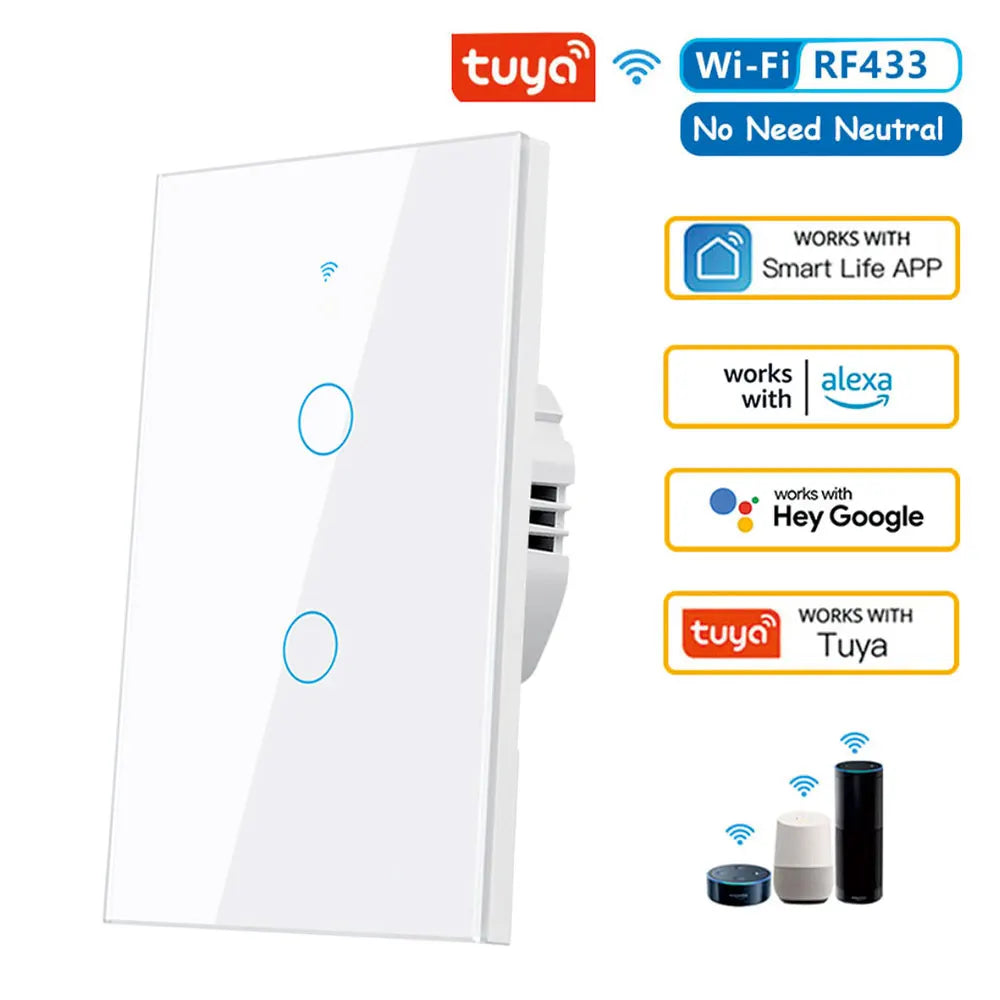 Glowmina™ Smart WiFi Touch Wall Switch