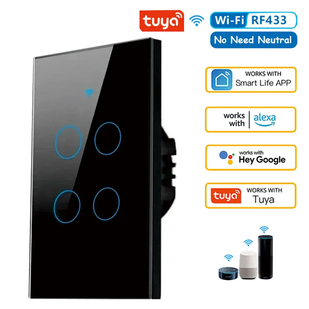 Glowmina™ Smart WiFi Touch Wall Switch