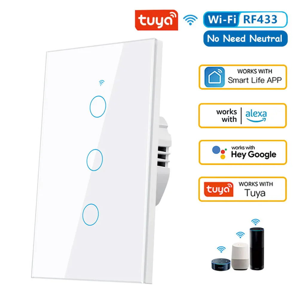 Glowmina™ Smart WiFi Touch Wall Switch