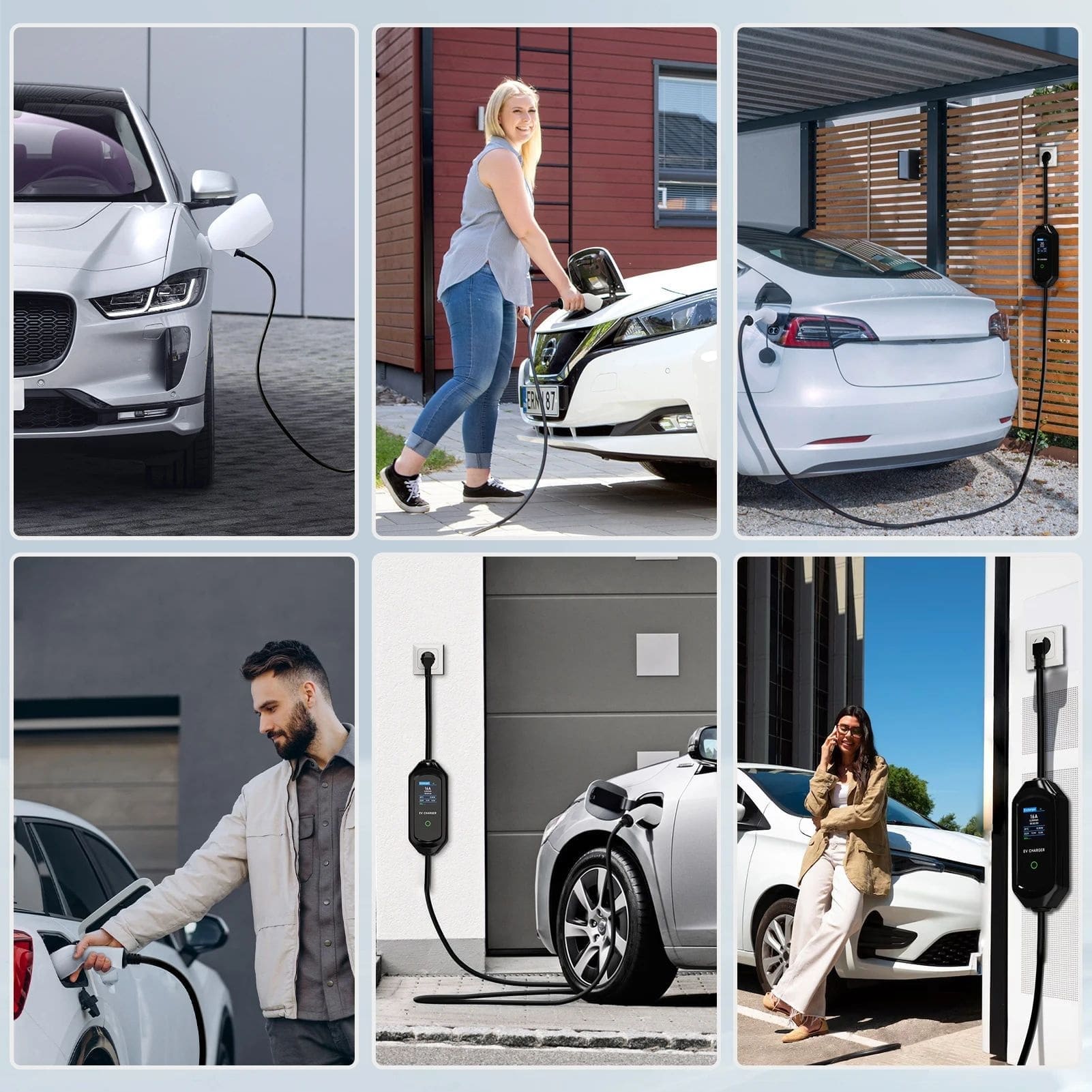 Glowmina™ EVSmart Charger - White / 3.5kW / 5m - Utilities - glowmina