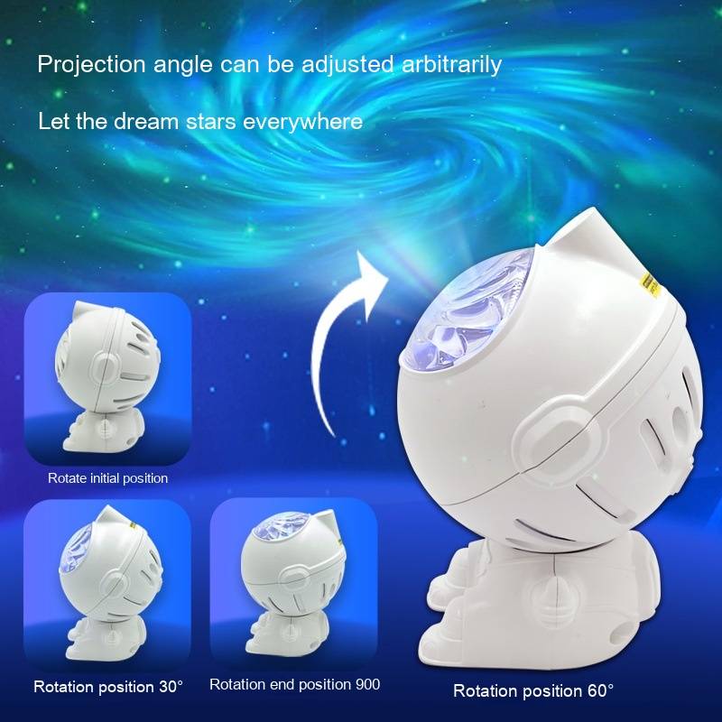 Glowmina™ Astronaut Galaxy Projector - 5W LED Full Color / USB - Ambient - glowmina