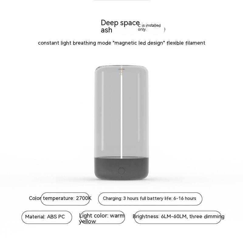 Glowmina™ Atmosphere Camping Light - Deep Space Ash / USB - Ambient - glowmina