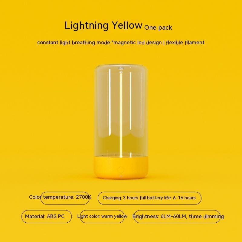 Glowmina™ Atmosphere Camping Light - Yellow / USB - Ambient - glowmina