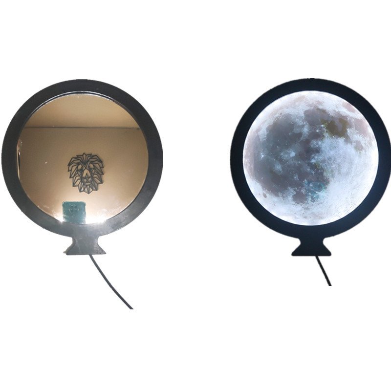 Glowmina™ Moon Magic Mirror - Black / Paper packups / USB - Ambient - glowmina