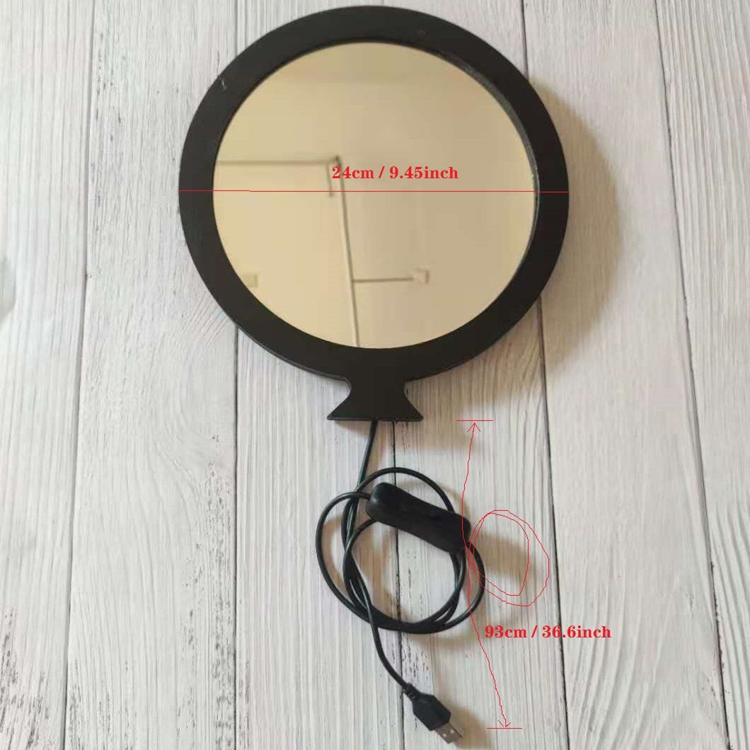 Glowmina™ Moon Magic Mirror - Black / Paper packups / USB - Ambient - glowmina