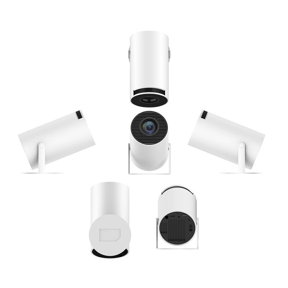 Glowmina™ Ultra HD Mini Projector - White / EU - Projectors - glowmina