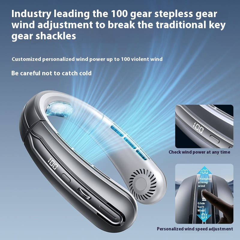 Glowmina™ Digital Neck Fan - First Generation Halter / Table - Well-being - glowmina