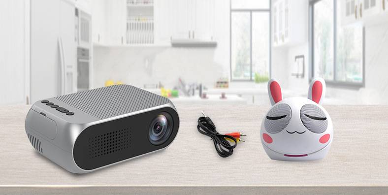 Glowmina™ Mini HD Projector - Black / EU - Ambient - glowmina