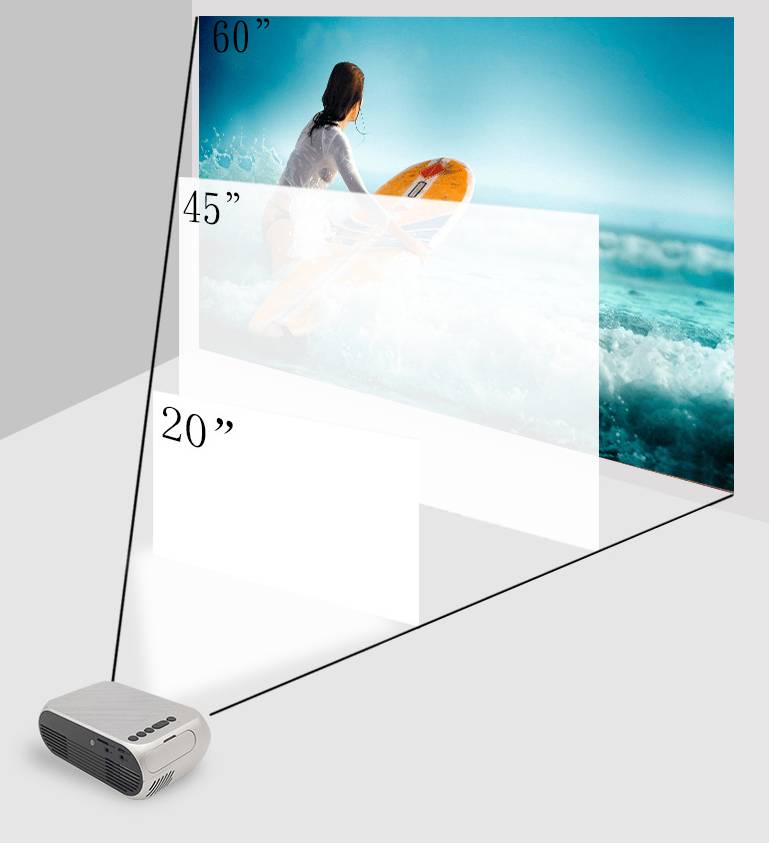 Glowmina™ Mini HD Projector - Black / EU - Ambient - glowmina
