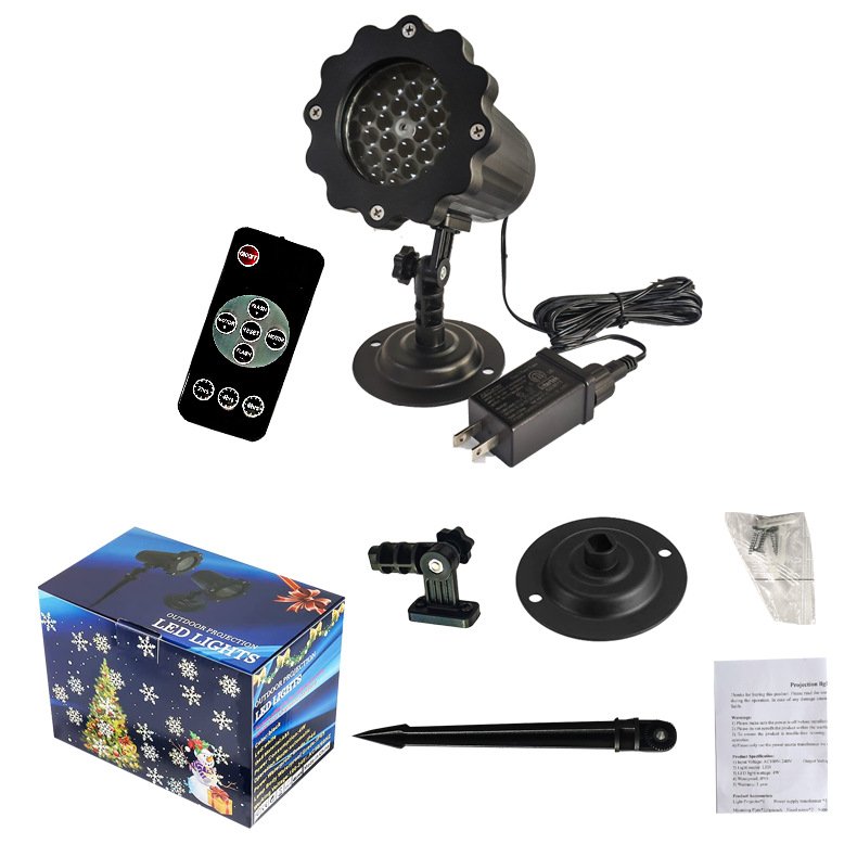 Glowmina™ Starfall Snow Projector - Black (Remote control) / EU - Ambient - glowmina
